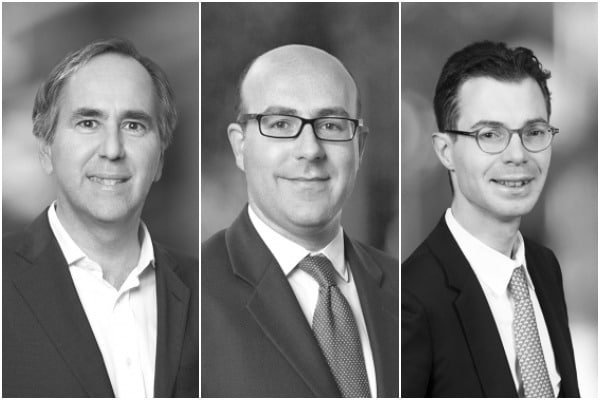 White & Case partners Michael Immordino (London & Milan) and Íñigo Esteve (London) and counsel Willem van de Wiele (Brussels)