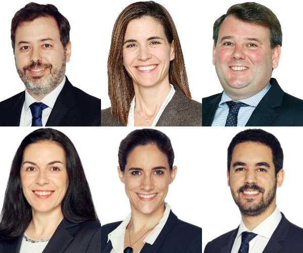 From left to right, starting from the top: Fernando Soto, Ana López, Enrique Carrera, Carolina Vergara, Victoria Bobo, and Álvaro Puig